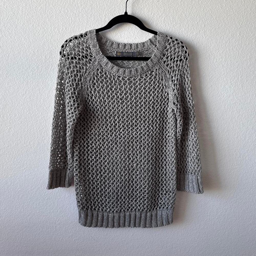 Crochet grey sweater